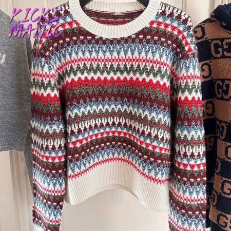 Loro Piana Silk Blend Jacquard Knit Sweater