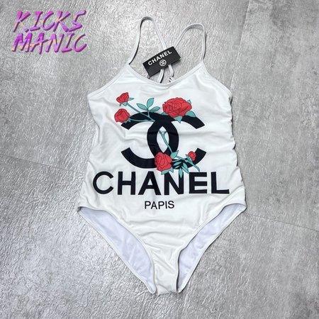 Chanel White One-Piece Swimsuit