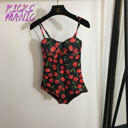 Dolce & Gabbana Cherry One-Piece Swimsuit