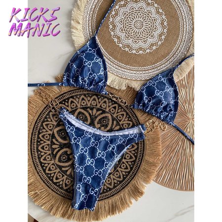 Gucci Blue One-Piece Swimsuit