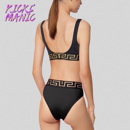 Versace Black Two-Piece Swimsuit
