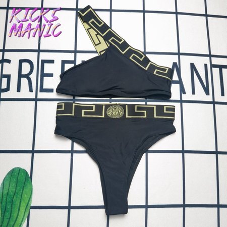 Versace Single Side Sling Two-Piece Swimsuit