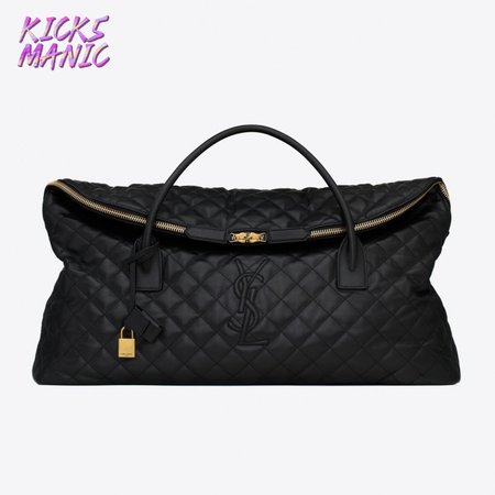 Saint Laurent Es Giant Travel Bag In Quilted Leather