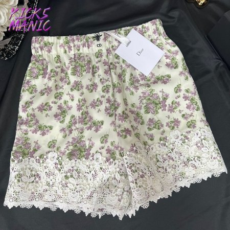 Christian Dior Shorts Pink Cotton And Silk Poplin