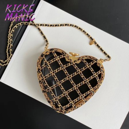Chanel Heart Minaudiere Lambskin & Gold-Tone