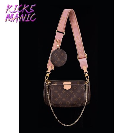 multi pochette accessoires monogram rose clair