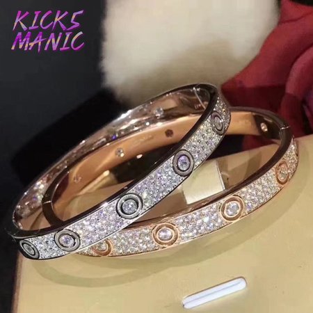 Cartier Love Bracelet 18k White Gold Diamonds