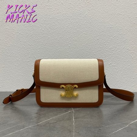 Celine Triomphe Bag Medium Canvas Tan/Brown