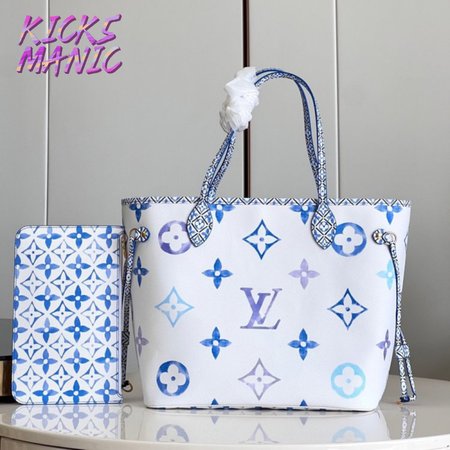 neverfull mm monogram blue