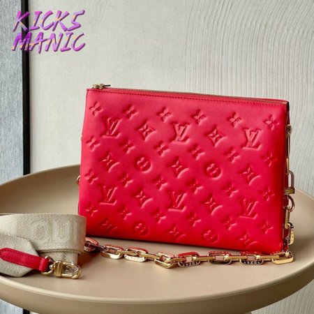 coussin bag monogram embossed lambskin pm