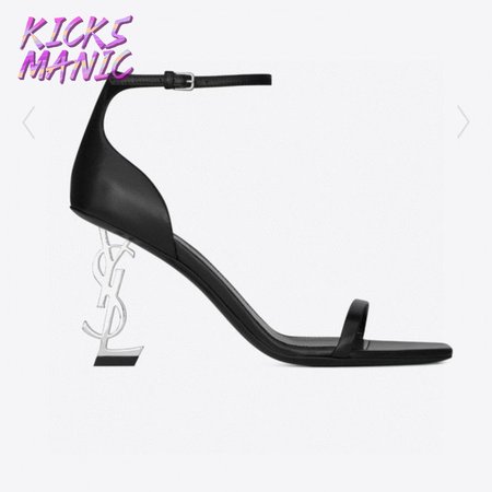 Saint Laurent YSL Opyum Sandals In Smooth Leather