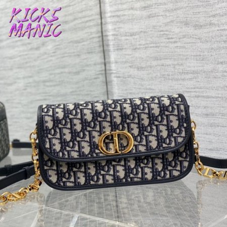 Dior Oblique Jacquard Blue 30 Montaigne Avenue Bag