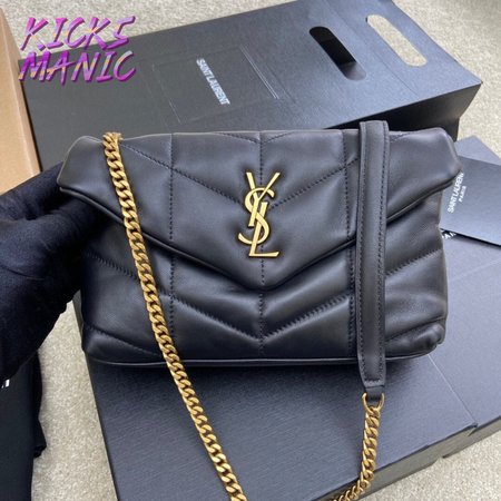 YSL Small Loulou Puffer In Quilted Nappa Leather