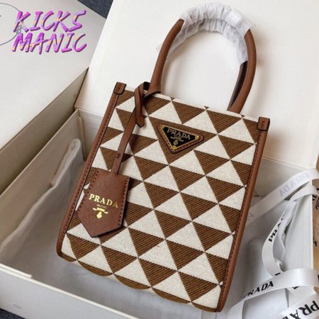 Prada Symbole Jacquard Fabric Micro Bag