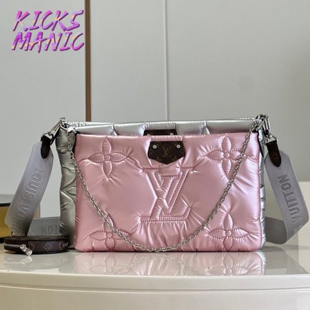Maxi Multi Pochette Accessoires Silver/Pale Pink