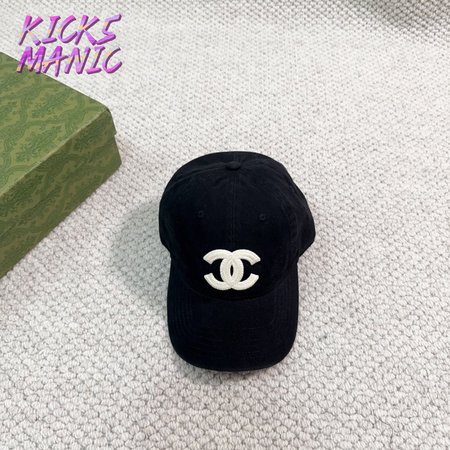 Chanel Cotton CC Cap Hat Black