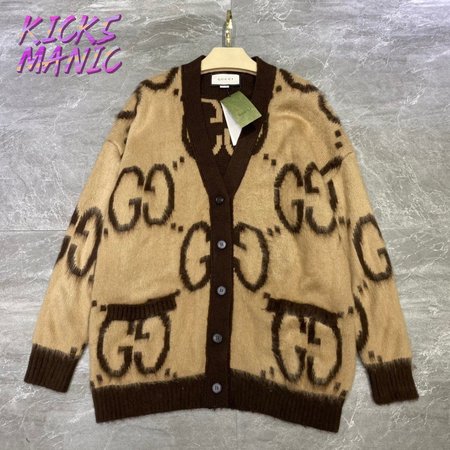 Gucci Reversible GG Mohair Wool Cardigan