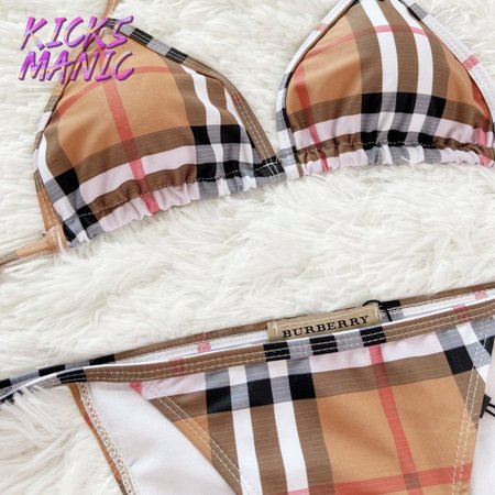 Burberry Check Triangle Bikini