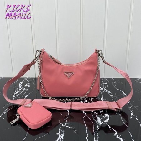 Prada Re-Edition 2005 Saffiano Leather Bag Petal Pink 1BH204