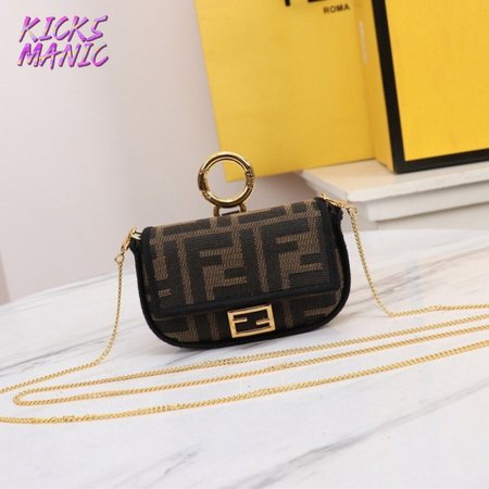 Fendi Nano Baguette Charm Brown 7AR844A6V5F17U4