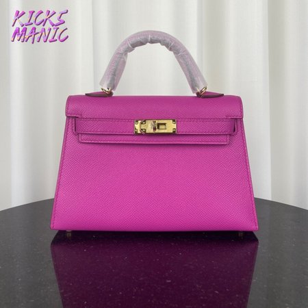 Hermes Mini Kelly 20 II Rose Pourpre Bag