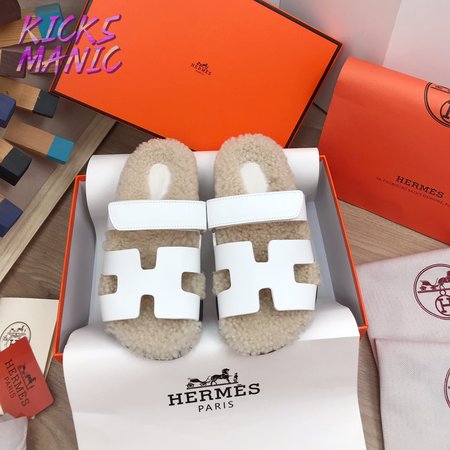 Hermes Chypre Sandal White