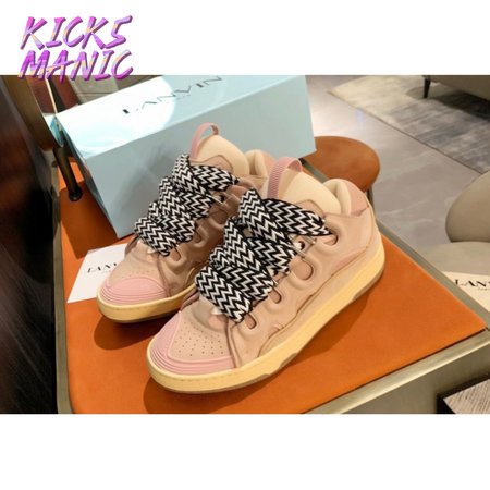 Lanvin women men pink best sale sneakers, Size: 35-46